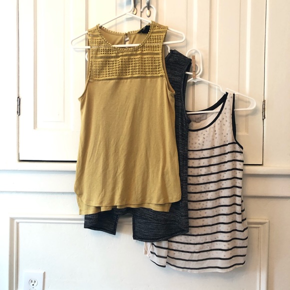 LOFT Tops - Bundle of 3 Tank Tops (H&M, Loft, Mossimo)